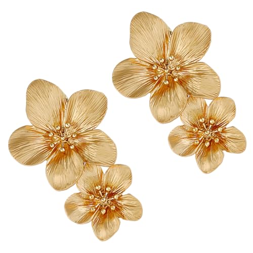 Beaupretty 1Paar Blumen Ohrstecker für Damen Zierliche und Süße Ohrstecker Eleganter Ohrschmuck für Verschiedene Outfits als zu Besonderen Anlässen von Beaupretty