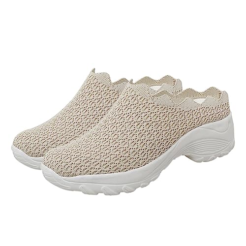 Beaupretty 1Paar Damen Freizeit Schuhe mit Dicker Sohle und Atmungsaktivem Design für Sommeraktivitäten rutschfeste und Verschleißfeste Wanderschuhe für Komfort und Stil von Beaupretty