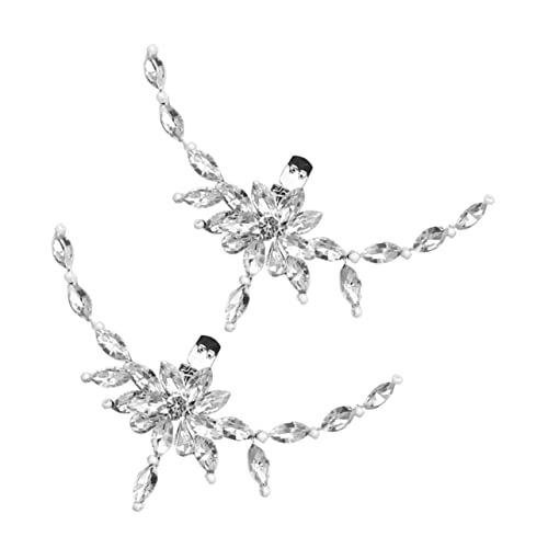 Beaupretty 1Paar Hochzeitsschuhe Clips mit Abnehmbaren Rhinestones Dekoration für Damen High Heels für Hochzeiten und Festliche Anlässe Verleiht Jedem Schuh Einen Funkelnden von Beaupretty