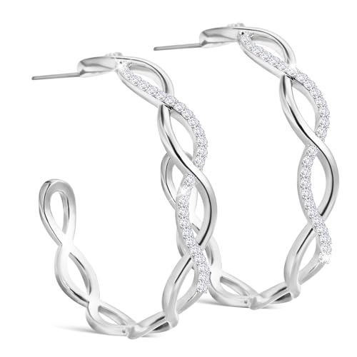Beaupretty 1Paar Kleine Creolen Silber mit Eleganter Damen Schmuck für Robust Langlebig Kombinierbar Perfektes Accessoire für Frauen von Beaupretty