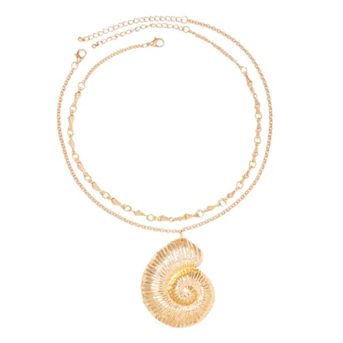 Beaupretty 1Satz Einzigartige Muschelhalskette für Frauen Boho Schmuck mit Muschelanhänger Kreatives für Freunde Familie Alltagsmode Angenehm von Beaupretty
