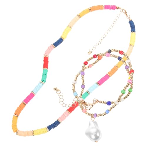 Beaupretty Perlenkette Für Damen Bohemian Stil Halskette Mit Perlen Design Leicht Und Hautfreundlich Strandhalskette Für Mädchen Und Frauen von Beaupretty
