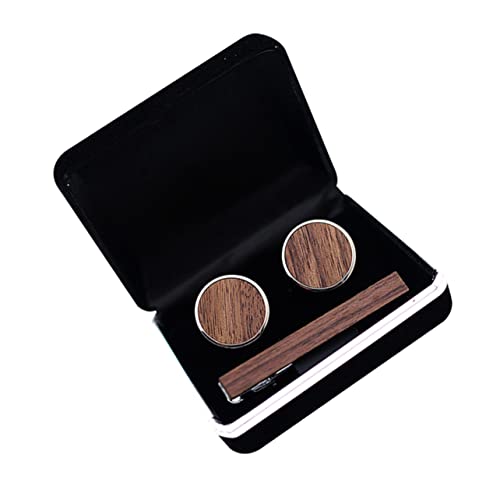 Beaupretty 1Satz Hochwertiges Herren Krawatten mit Manschettenknöpfen Stilvolle Anzug Accessoires für Hochzeit und Business Einfach und zu Tragen von Beaupretty