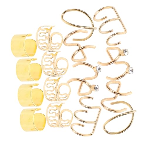 Beaupretty 1Satz Metallische Haarschmuck für Zöpfe Verstellbare Ohrclips Zopfmanschetten für Frauen Trendige Accessoires für Dreadlocks und Frisuren von Beaupretty