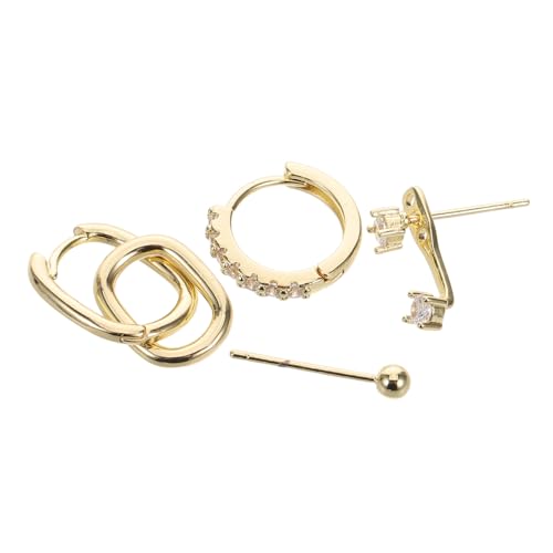 Beaupretty Strass-ohrstecker Für Damen Ineinandergreifendes Büroklammer-design Baumelnde Creolen Schmuck Für Mehrere Piercings Geeignet Für Alltag Und Besondere Anlässe von Beaupretty