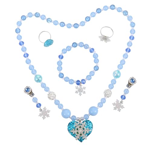 Beaupretty Halsketten-armband-set Mit Süßen Imitations-perlen Für Mädchen Inklusive Ring Und Ohrringen Als Foto-requisiten Für Geburtstage Und Partys von Beaupretty