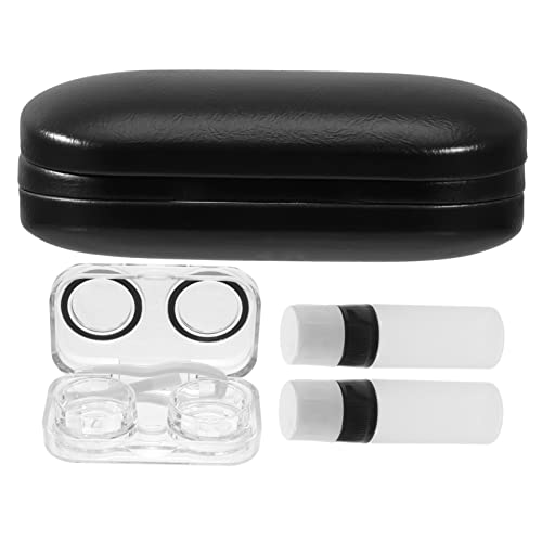 Beaupretty 1Satz Tragbarer Brillenbehälter Pinzette Faltbares Brillenetui für Sonnenbrillen und Lesebrillen Kompaktes Design Langlebiges PU Material für Reisen von Beaupretty
