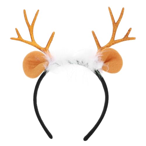 Beaupretty 1Stk Weihnachtsstirnband Geweih Stirnband für Kinder Haargummis für Kinder Strumpffüller Tiara Haarband Weihnachtskopfschmuck Geweih Haarreifen Hirsch Kopfbedeckung Geschenk Metall von Beaupretty