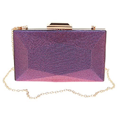 Beaupretty Abendtasche Damen Crossbody Tasche Damentasche Satin in Blau Abnehmbarer Schultergurt Banketttasche für Partys und Hochzeiten von Beaupretty