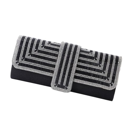 Beaupretty 1Stück Abendtasche für Damen Strass Eingelegte Clutch für Hochzeiten und Abendveranstaltungen Handtasche Vielseitig Tragbar und von Beaupretty