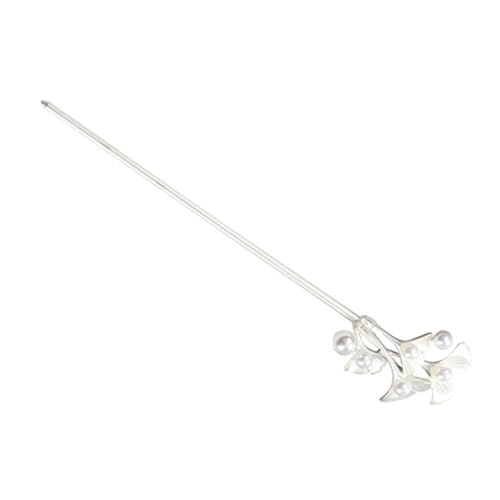 Beaupretty 1Stück Blumige Haarnadel Retro Haarklammer für und Mädchen Chinesische Haarnadel für Hochzeiten Geburtstage und Besondere Anlässe Silber von Beaupretty
