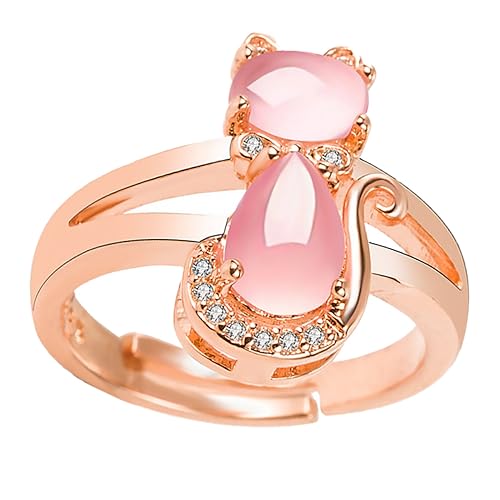Beaupretty 1Stück Crystal Exquisiter Fingerring mit Zirkonia Offener Ring für Frauen Stilvoller Modeschmuck für und Besondere Anlässe von Beaupretty