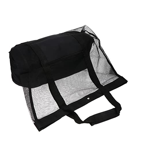 Beaupretty 1Stück Große Mesh Strandtasche Leichte Tote für Reisen Einkaufen Spielzeugaufbewahrung Robuste Langlebige Badetasche für Männer Frauen Fällt von Beaupretty