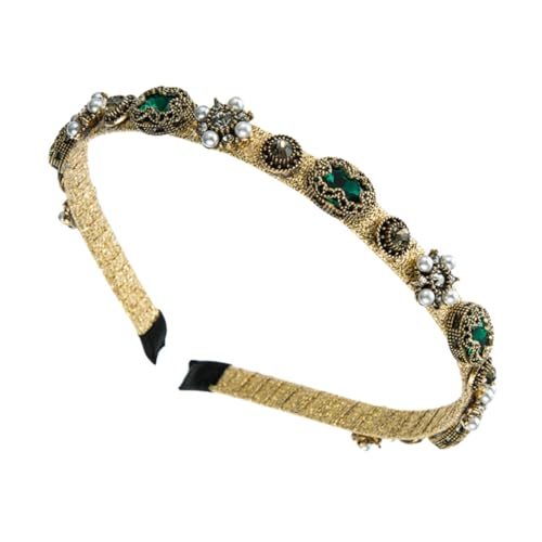 Beaupretty Barock Perlen Blumen Stirnband Für Damen Strass Eingelegter Haarreif Stilvolles Haaraccessoire Zum Waschen Der Gesichts Leicht Und Langlebig Für Hochzeiten Und Partys von Beaupretty