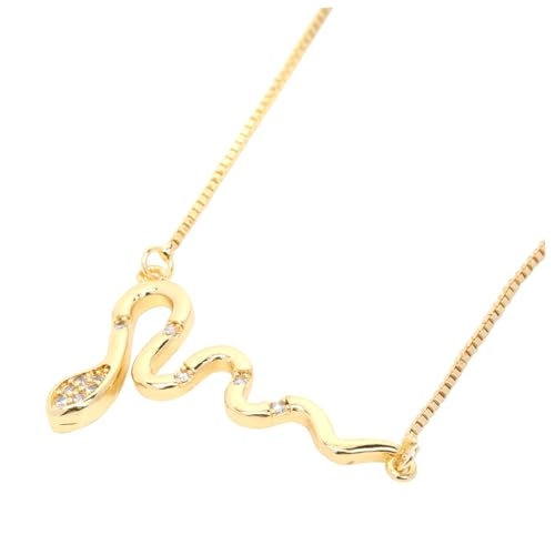 Beaupretty Halskette Snake Design für Männer Hip Hop Halskette Kreativer Halsschmuck für Besondere Anlässe von Beaupretty
