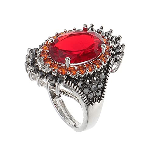 Beaupretty Retro Exaggerierte Ring Damen Schmuck Verstellbarer Antiquitäten Finger Ring Mit Großem Stein Stilvolles Design Für Handdekoration Geschenkidee von Beaupretty