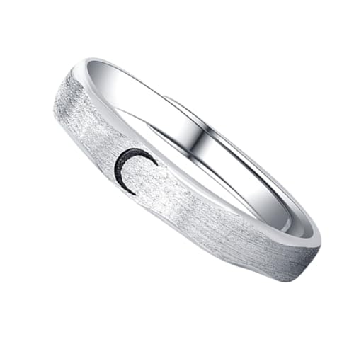 Beaupretty Modischer Ring Eleganter Fingerring Kreativer Ring Finger-accessoires Mond Und Sonnenring Silber von Beaupretty