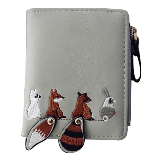 Beaupretty 1Stück Tierfreundliche Mode Geldbörse Multifunktionale PU Geldtasche mit Kartenfach für Frauen Stilvolles Design im Niedlichen Tiermotiv von Beaupretty