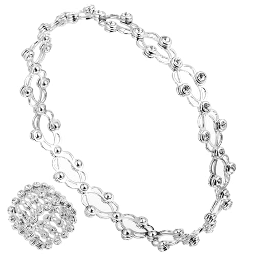 Beaupretty Verstellbarer Silber Fingerring Mit Strass-intarsien Verwandelbar in Schickes Armband Für Damen Leicht Und Angenehm Zu Tragen von Beaupretty