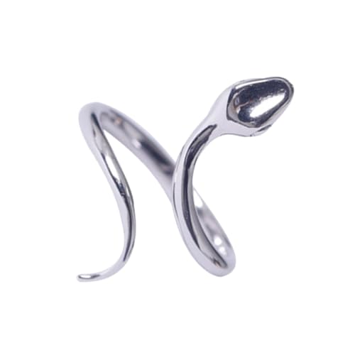 Beaupretty Schlangenform Verstellbarer Fingerring Aus Sterlingsilber Für Damen Herren Mit Schlangenmuster Als Für Anlässe von Beaupretty