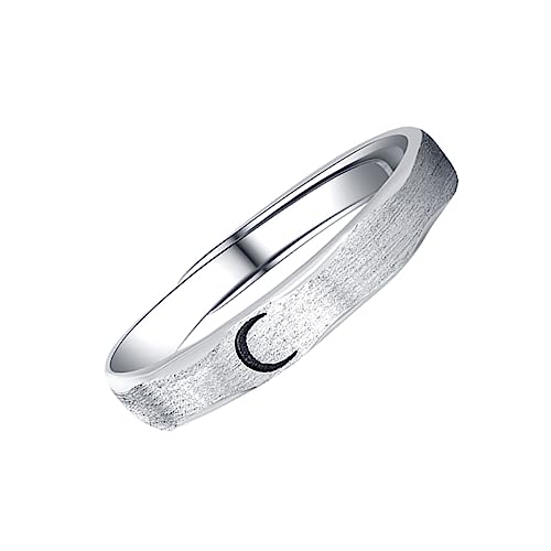 Beaupretty 1Stück Verstellbarer Silberring für Silber Finger Schmuck Modischer Damen Herrenring für Valentinstag oder Besondere Anlässe von Beaupretty