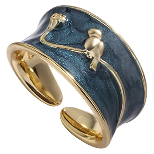 Beaupretty Metallring Für Damen Verstellbarer Fingerring Aus Kupfer Zierlicher Damenring Als Geschenk Für Teenager-mädchen Zu Besonderen Anlässen von Beaupretty