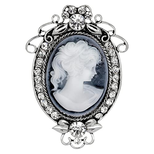Beaupretty Retro Resin Brosche Mit Strassbesatz Stilvolle Frauenbrosche Für Feste Und Anlässe Als Kostüm Outfit-zubehör von Beaupretty