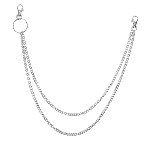 Beaupretty 1Stücke Dekorative Hosenkette Metall Punk Style Geldbörse Kette Multilayer Jeans Kette für Männer Langlebig und Fade Resistent Auffälliges Accessoire für von Beaupretty