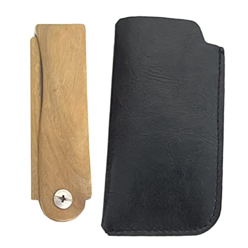 Beaupretty 1satz Holz-haarkamm Mit Etui Tragbarer Faltkamm Für Bartpflege Und Frisuren Für Männer Aus Hochwertigem Sandelholz Kompakte Leicht von Beaupretty