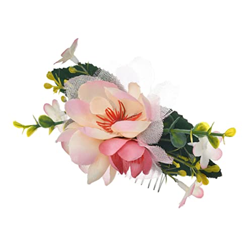 Beaupretty Hochzeitshaar Schmuck 1stk Floraler Haarkamm Tiara Haargabel Haarkamm-clip Haar Seitenkämme Hochzeit Haarkamm Blätter Kamm Hochzeitskrone Haarschmuck Braut Blumen von Beaupretty