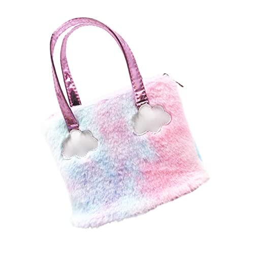 Beaupretty 1stk Handtasche Handliche Kindertasche Umhängetasche Beuteltasche Mit Einhorn Kunstpelz-geldbörse Dekorativ Einhorn Tragetaschen Achseltasche Niedlich Aufbewahrungstaschen Plüsch von Beaupretty