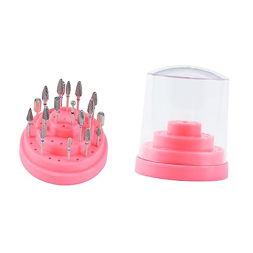 Beaupretty Nagelbithalter Box Mit Löchern Für Nagelbohrer Aufbewahrungsbox Nagelbithalter Ständer Nagelbit Organizer Nagelbit Display Box Maniküre Bohrer Bits Behälter von Beaupretty