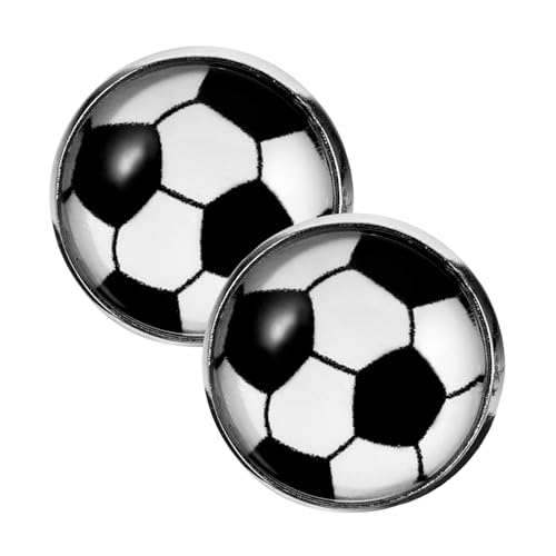 Beaupretty 2 Paare Fußball Ohrringe Teenager Sport Ohrstecker Dekorativer Ohrschmuck Fußballform Stylische Ohrhänger für Frauen Party Sportfans von Beaupretty