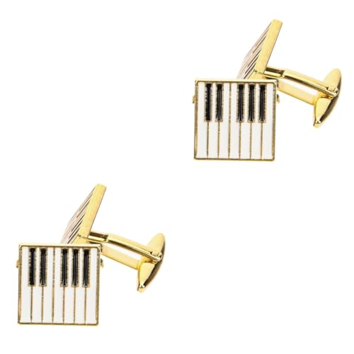 Beaupretty 2 Paare Goldene Piano Manschettenknöpfe für Herren Hemdknöpfe im Kreativen Design Formelle Anlässe Besondere Veranstaltungen Unterstreicht Ihren Beaupretty 2 Paare Goldene Piano Manschettenknöpfe für Herren Hemdknöpfe im Kreativen Design Formelle Anlässe Besondere Veranstaltungen Unterstreicht Ihren von Beaupretty