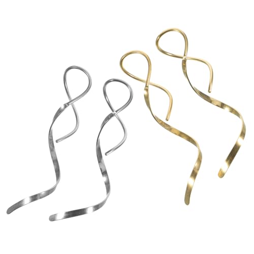 Beaupretty 2paare Edelstahl Ohrringe Damen Spiral Tropfen Ohrringe Für Frauen Lange Baumelnde Spiral Spiral-schmuck Threader Creolen Für Damen Beaupretty 2paare Edelstahl Ohrringe Damen Spiral Tropfen Ohrringe Für Frauen Lange Baumelnde Spiral Spiral-schmuck Threader Creolen Für Damen von Beaupretty