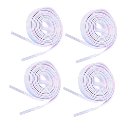 Beaupretty 2 Paare Tie-dye-schnürsenkel Schnürsenkel Schwarz Schwarze Schnürschuhe Wohnung Spitzenglieder Binden Für Farbig Schuhschnürsenkel Schuhe Frauen Gemusterte Schnürsenkel Polyester von Beaupretty