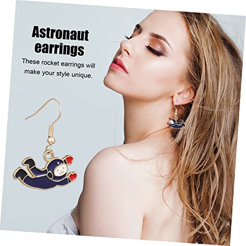 Beaupretty 2 Paare Vintage Astronaut Ohrringe Damen Dangle Ohrringe Leicht Hängend Elegant für Alltag Hochzeit Party von Beaupretty