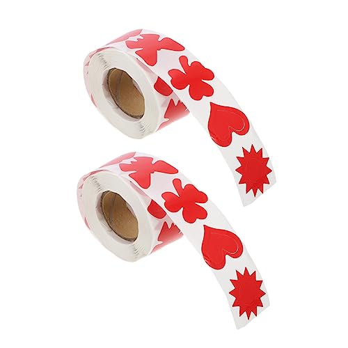 Beaupretty 2 Rollen Körper Bräunungsaufkleber Set Selbstklebende Sonnenbad Sticker Rot Rolle für Kreative Körperdekoration und Sonnenbaden von Beaupretty