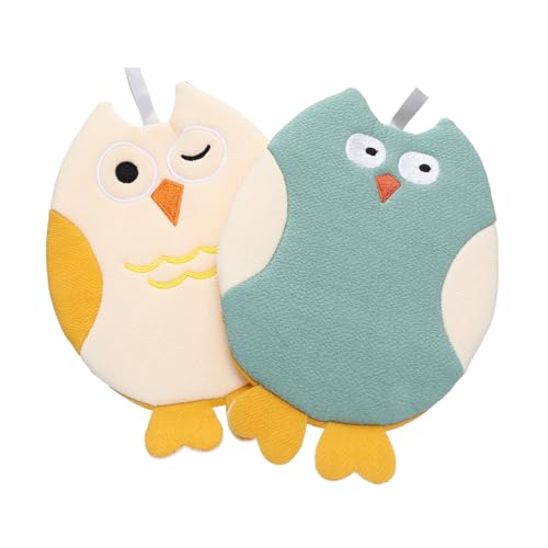 Beaupretty 2 STÜCK Badetuch Waschhandschuhe Cartoon Tiermotiv Weiche Peeling mitt für Unterarme Beine Rücken Hautfreundlich und Praktisch Buntes Design für Fröhliches Badeerlebnis von Beaupretty