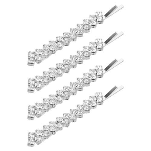 Beaupretty 2 Sätze 2 Paare Haarnadel Aus Kristall Bling Haarspangen Für Frauen Diamanthaar Diamanten Für Haare Strass-haarnadeln Für Frauen Stylische Haarnadel Klein Bobby Mädchen Legierung von Beaupretty