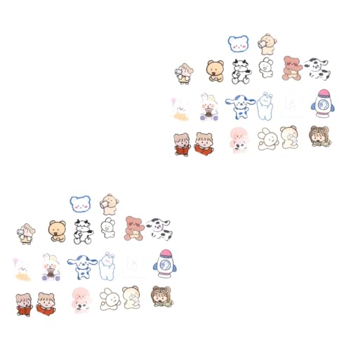 Beaupretty 2 Sätze Cartoon Tier Broschen Kreative Abzeichen Für Kleidung Taschen Rucksäcke Lustige Designs Für Erwachsene Dekoration 20 Stück * 2 von Beaupretty