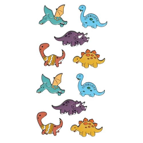 Beaupretty 2 Sätze Dinosaurier Emaille Anstecker Niedliche Cartoon Tier Broschen Sichere Rückseite Vielseitiger Modeschmuck Für Damen Party Und Weihnachtsdeko 5 Stück * 2 von Beaupretty
