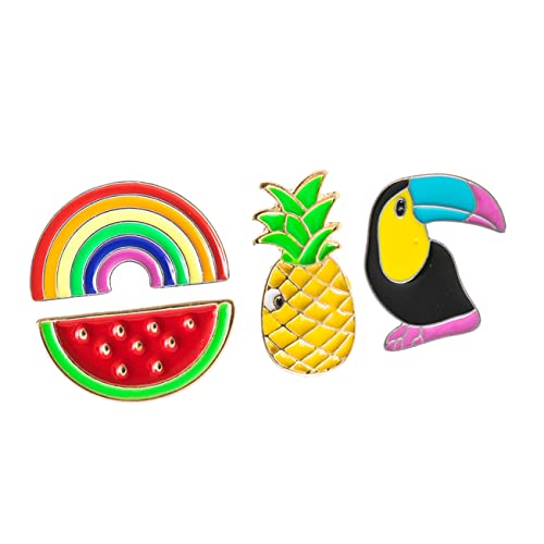 Beaupretty 2 Sätze Hawaiian Party Cartoon Broschen Kreative Broschen Legierung Für Sommerfeste Geburtstagsfeiern Freizeitkleidung Einzigartiges Design Mit Ananas Wassermelone 4 Stück * 2 von Beaupretty
