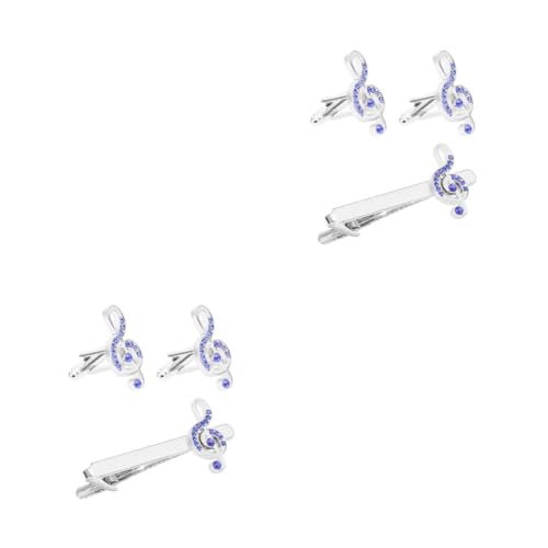 Beaupretty 2 Sätze Herren Krawattenclip mit Glitzer Musiknote und Manschettenknöpfen Elegantes für Business Hemden für Besondere Anlässe und Stilvolle Looks Beaupretty 2 Sätze Herren Krawattenclip mit Glitzer Musiknote und Manschettenknöpfen Elegantes für Business Hemden für Besondere Anlässe und Stilvolle Looks von Beaupretty