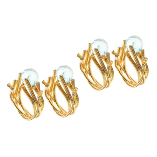 Beaupretty 2 Sätze Vintage Damenring Mit Kristallkugel Modischer Fingerring Accessoire Für Teenager Verlobungen Für Besondere Anlässe 2 Stück * 2 von Beaupretty