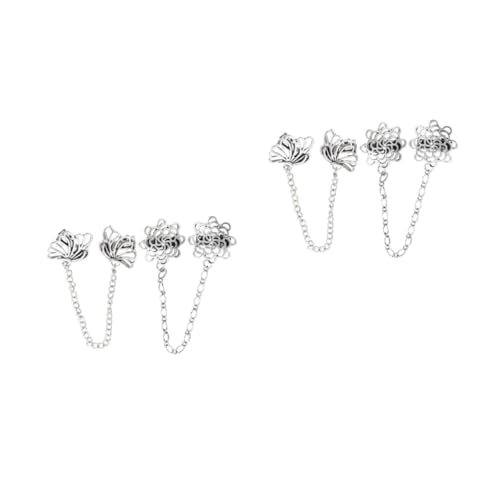 Beaupretty 2 Sätze Vintage Hemdkragen Clip Zinklegierung Anstecknadeln Für Blusen Jacken Und Accessoires Für Besondere Anlässe Und Alltagsmode 2 Stück * 2 von Beaupretty