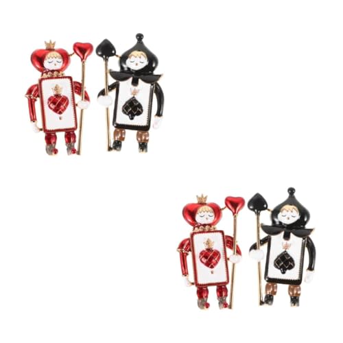 Beaupretty 2 Sätze Weihnachtsbroschen Teilig Vintage Rot Soldat Anstecknadel Langlebigem Legierungsmaterial Für Männer Frauen Festliche Kleidung Cowboy Hüte Für Weihnachtszeit 2 Stück * 2 von Beaupretty