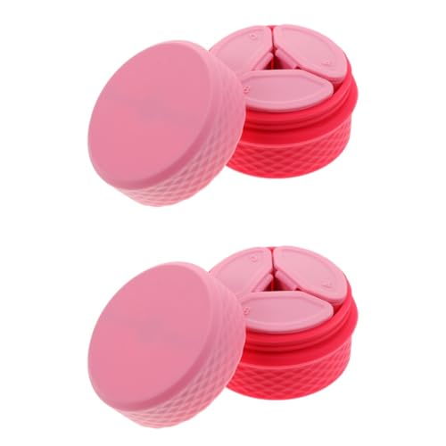 Beaupretty Trennbehälter 2 Sets Cremebox Damenanzüge Make-Up-Behälter Reiselotion Für Frauen Cremedose Mit Versiegeltem Deckel Leerer Behälter Leerer Make-Up-Topf Kosmetikdose Mit Deckel von Beaupretty