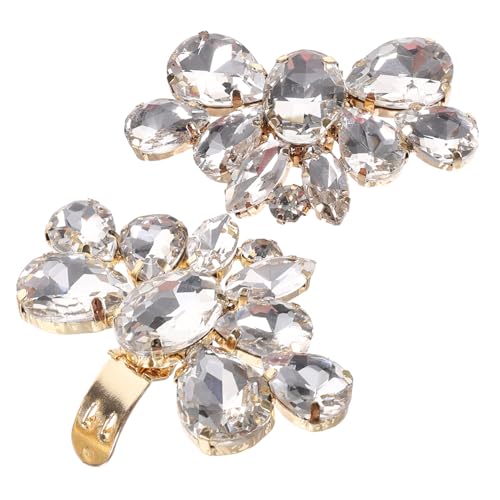 Beaupretty 2 Stck Abnehmbare Hochzeitsschuh clips mit Funkelnden Schmuck dekor Elegante Schuhschmuck buckles für Damen Vielseitige und Leichte Schuhanhänger zur Stilvollen Schuhdekoration von Beaupretty