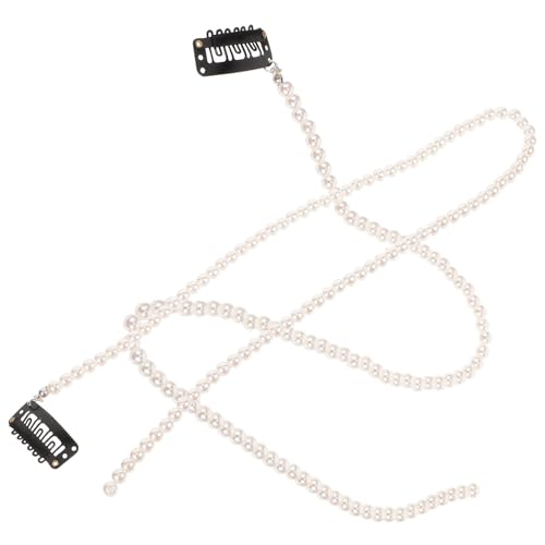 Beaupretty 2 Stck Perlen Haarschmuck Ketten Haar Schmuck für Zöpfe Leichte Langlebige Haarketten und Haardekoration für Damen von Beaupretty